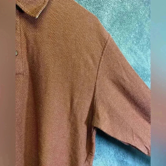 LL.Bean Men’s Rust Orange 3 Button Polo Shirt Size M‎ - Picture 4 of 9